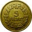 France 5 Francs Marianne 1945 (a) Open 9 KM# 888a.2 RF 5 FRANCS 1947 coin reverse
