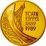France 5 Francs 100th Anniversary of the Eiffel Tower 1989 Proof KM# 968b TOUR EIFFEL 1889 1989 F. JOUBERT coin reverse