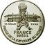 France 5 Francs FIFA World Cup 1998 Proof KM# 1212 12 JUILLET 1998 FRANCE BRÉSIL FINALE DE LA XVIE COUPE DU MONDE coin reverse