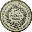 France 5 Francs Louis XIII 2000 KM# 1964 RÉPUBLIQUE FRANCAISE LIBERTE EGALITE FRATERNITE 5 FRANCS 2000 coin obverse
