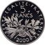 France 5 Francs The Sower 2000 KM# 926a.2 LIBERTE EGALITE FRATERNITE 5 FRANCS 2000 coin reverse