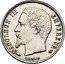 France 50 Centimes Napoleon III 1859 A KM# 794.1 NAPOLEON III EMPEREUR BARRE coin obverse
