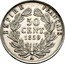 France 50 Centimes Napoleon III 1859 A KM# 794.1 EMPIRE FRANÇAIS 50 CENT. 1858 A coin reverse