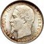 France 50 Centimes Napoleon III 1859 BB KM# 794.2 NAPOLEON III EMPEREUR BARRE coin obverse