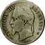 France 50 Centimes Napoleon III 1864 K KM# 814.3 NAPOLEON III EMPEREUR BARRE coin obverse