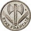 France 50 Centimes Ax and Grain Sprigs 1942 KM# 914.1 ÉTAT FRANÇAIS LB coin obverse