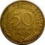 France 50 Centimes Marianne 1962 KM# 939.1 LIBERTE EGALITE FRATERNITE A.DIEUDONNE 50 CENTIMES 1962 coin reverse