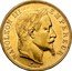 France 50 Francs Napoleon III 1865 A KM# 804.1 NAPOLEON III EMPEREUR BARRE coin obverse