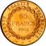France 50 Francs Genius of Liberty 1904 A KM# 831 LIBERTÉ ÉGALITÉ FRATERNITÉ 50 FRANCS 1904 A coin reverse