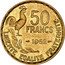 France 50 Francs Marianne. Rooster 1952 KM# 918.1 50 FRANCS 1951 LIBERTE EGALITE FRATERNITE coin reverse