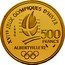 France 500 Francs Olympics. Slalom 1990 Proof KM# 988 XVIES JEUX OLYMPIQUES D'HIVER 500 FRANCS ALBERTVILLE 92 1990 coin reverse