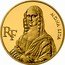 France 500 Francs Bicentennial of the Louvre. Mona Lisa 1993 Proof KM# 1027 MONA LISA RF coin obverse