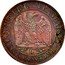 France Centime Napoleon III 1853 D 1853 dated coins with large and small D mint mark KM# 775.4 EMPIRE FRANÇAIS D UN CENTIME coin reverse