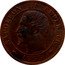 France Centime Napoleon III 1855 MA monogram (d) KM# 775.6 NAPOLEON III EMPEREUR BARRE 1853 coin obverse