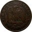 France Centime Napoleon III 1856 BB KM# 775.3 EMPIRE FRANÇAIS BB UN CENTIME coin reverse