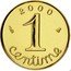 France Centime Wheat ears 2000 KM# 928a 2000 1 CENTIME coin reverse