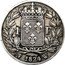 France Franc Louis XVIII 1824 W KM# 709.12 1 F 1819 W coin reverse