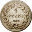 France Franc Louis Philippe I 1832 K KM# 748.7 1 FRANC 1832 K coin reverse