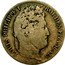 France Franc Louis Philippe I 1834 W KM# 748.13 LOUIS PHILIPPE I ROI DES FRANÇAIS DOMARD. F. coin obverse