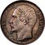 France Franc Louis-Napoleon 1852 A KM# 772 LOUIS-NAPOLEON BONAPARTE coin obverse
