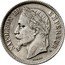France Franc Napoleon III 1867 A KM# 806.1 NAPOLEON III EMPEREUR BARRE A coin obverse