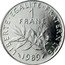France Franc The Sower 1989 KM# 925.1 LIBERTE EGALITE FRATERNITE 1 FRANC 1989 coin reverse
