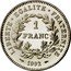 France Franc 200th Anniversary of the First French Republic 1992 KM# 1004.1 LIBERTE EGALITE FRATERNITE 1 FRANC 1992 coin reverse
