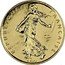 France Franc The Sower 2001 KM# 925.1a RÉPUBLIQUE FRANÇAISE O. ROTY coin obverse