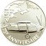 France 1-1/2 Euro Spirit of St. Louis 2002 Proof KM# 1310 NEW YORK 7:52 AM MAY 20 1927 2002 75E ANNIVERSAIRE SPIRIT OF ST.LOUIS coin reverse