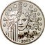 France 1-1/2 Euro Introduction of the Euro 2003 Proof KM# 1338 € € € € € € € € € € € € EUROPA 2003 coin reverse