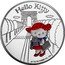 France 1-1/2 Euro Hello Kitty. Kitty on the Champs-Elysees 2005 Proof KM# 1428 HELLO KITTY ©'76,'99,'05 SANRIO CO., LTD coin reverse