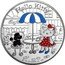 France 1-1/2 Euro Hello Kitty 2005 Proof KM# 1427 HELLO KITTY ©'76,'99,'05 SANRIO CO., LTD coin reverse