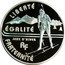France 1-1/2 Euro Biathlon 2005 Proof KM# 1423 LIBERTÉ 2006 ÉGALITÉ JEUX D'HIVER R F FRATERNITÉ coin reverse