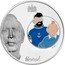 France 1-1/2 Euro 100th Anniversary of Georges Remi. Tintin and the Capitain Haddock 2007 Proof KM# 1506 HERGÉ ML coin reverse