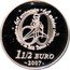 France 1-1/2 Euro The Little Prince on his planet 2007 Proof KM# 1465 60 CÉLÉBRATION DU 60E ANNIVERSAIRE*60TH BIRTHDAY CELEBRATION LE PETIT PRINCE 11/2 EURO 2007 coin reverse