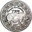 France 1/4 Euro Year of the pig 2007 KM# 1417 ANNÉE DU COCHON 2007 coin obverse