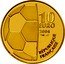 France 10 Euro 100th Anniversary of FIFA 2004 Proof KM# 1375 10 EURO RÉPUBLIQUE FRANÇAISE 2004 coin obverse