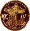 France 10 Euro Dome des Invalides 2006 Proof KM# 2054 LIBERTÉ ÉGALITÉ FRATERNITÉ RF 10 EURO 2006 LES MONUMENTS DE FRANCE coin obverse