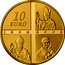 France 10 Euro 150th Anniversary of Lourdes 2008 Proof KM# 1562 10 EURO 1858 2008 coin reverse