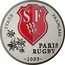 France 10 Euro Stade Francais 2009 P Proof KM# 1631 STADE FRANCAIS SF PARIS RUGBY 2009 coin reverse