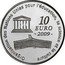 France 10 Euro The Moscow Kremlin 2009 P Proof KM# 1616 ORGANISATION DES NATIONS UNIES POUR L'ÉDUCATION, LA SCIENCE ET LA CULTURE 10 EURO 2009 UNESCO coin reverse