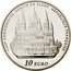 France 10 Euro 1100th Anniversary of the Cluny Abbey 2010 Proof KM# 1681 1100E ANNIVERSAIRE ABBAYE DE CLUNY RÉPUBLIQUE FRANÇAISE 10 EURO coin obverse
