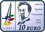 France 10 Euro 145th Anniversary of Vassily Kandinsky 2011 Proof KM# 1819 LIBERTÉ ÉGALITÉ FRATERNITÉ 1866 1943 2011 10 EURO coin reverse