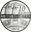 France 10 Euro The France 2012 Proof KM# 2079 10 EURO LES GRANDS NAVIRES FRANÇAIS 2012 coin reverse
