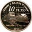 France 10 Euro The Channel Tunnel 2013 Proof KM# 2125 TRAINS A GRANDE VITESSE 10 EURO LE SHUTTLE - EUROSTAR 2013 coin reverse