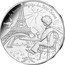 France 10 Euro The Little Prince facing the Eiffel Tower 2016 KM# 2316 LE BEAU VOYAGE DU PETIT PRINCE coin reverse