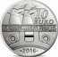 France 10 Euro Ile de France 2016 Proof KM# 2296 10 EURO LES GRANDS NAVIRES FRANÇAIS 2016 coin reverse
