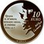 France 10 Euro The Stranger 2011 Proof KM# 1831 QUAND IL M'ARRIVE QUELQUE CHOSE JE PRÉFÈRE ÊTRE LÀ ALBERT CAMUS 10 EURO 2011 coin reverse