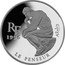 France 10 Francs-1.5 Euro The Thinker. Auguste Rodin 1996 Proof KM# 1124 RF 1996 A. RODIN LE PENSEUR coin obverse