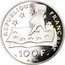 France 100 Francs-15 ECUS 395th Anniversary of Birth of Rene Descartes 1991 Proof KM# 1002 REPUBLIQUE FRANÇAISE 100 F A. GAL coin obverse